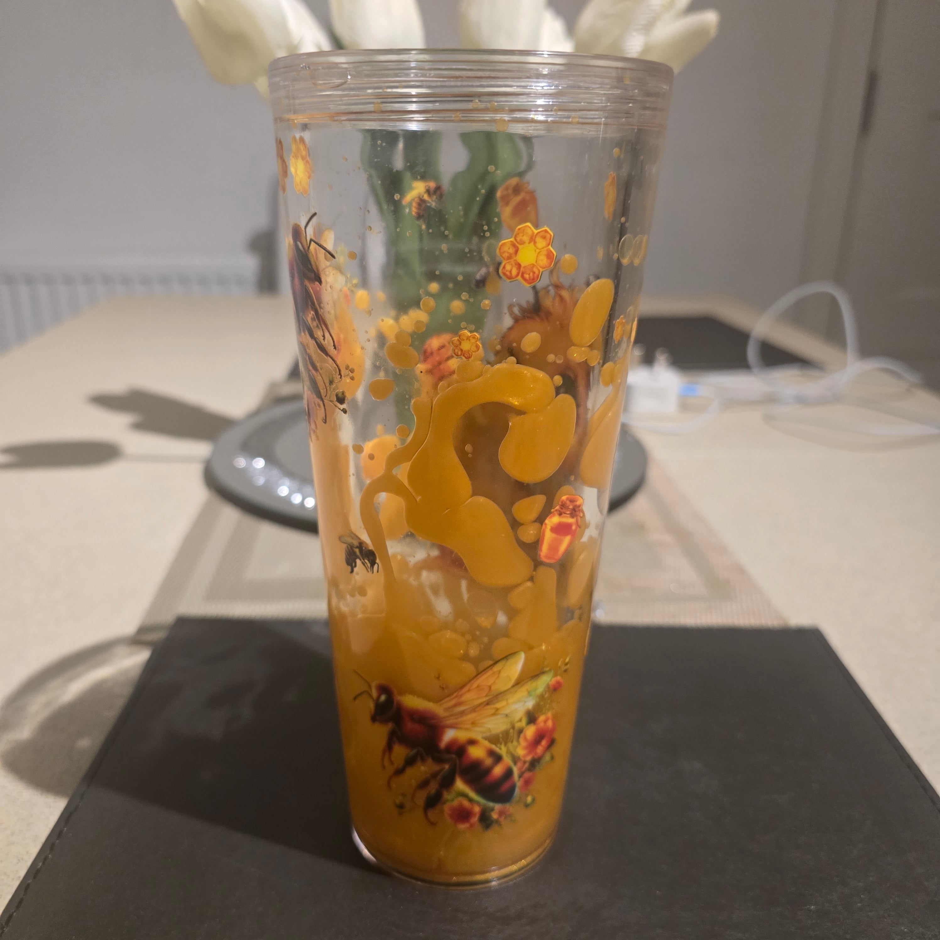 24oz coldcup lava drip tumbler - Bee design