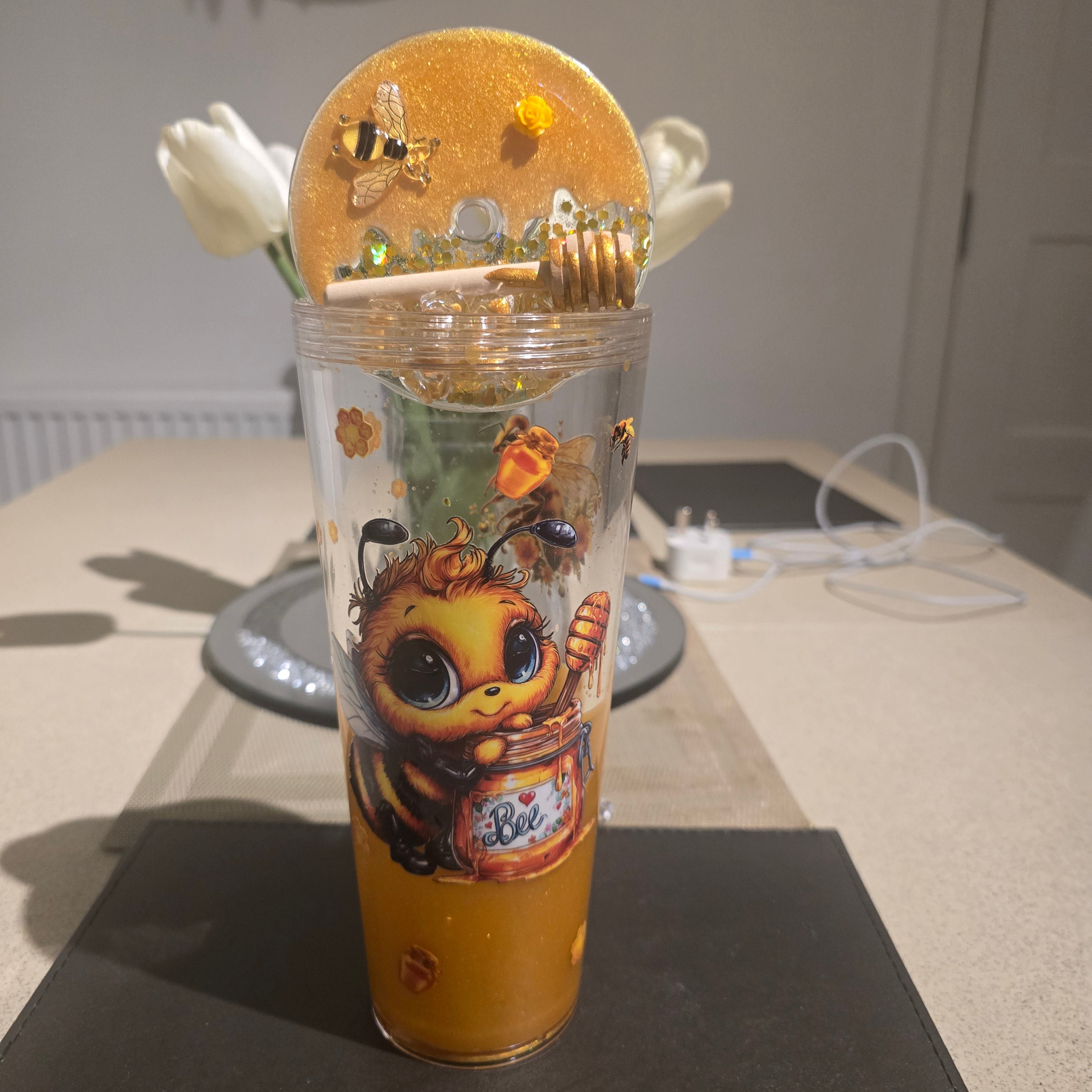 24oz coldcup lava drip tumbler - Bee design