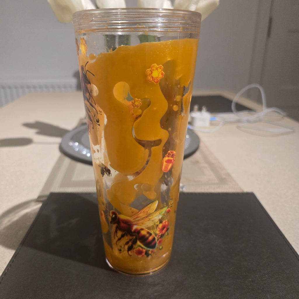 24oz coldcup lava drip tumbler - Bee design